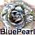 Blue Pearl tinted miniature rose